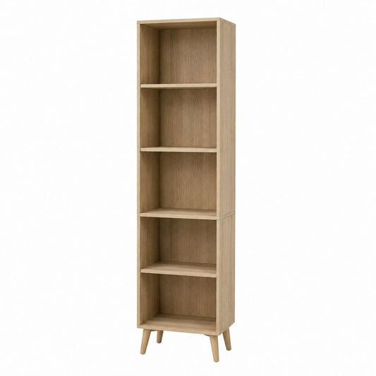 Bücherregal Standregal Eiche-hell Spanplatte rechteckig 40 x 30 x 180 cm
